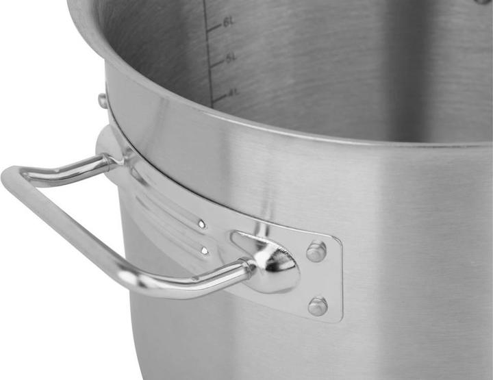 Actual product image Yato Stainless Steel Cooking Pot High With Lid 28x28 17l (28 cm, Pot, Stainless steel)