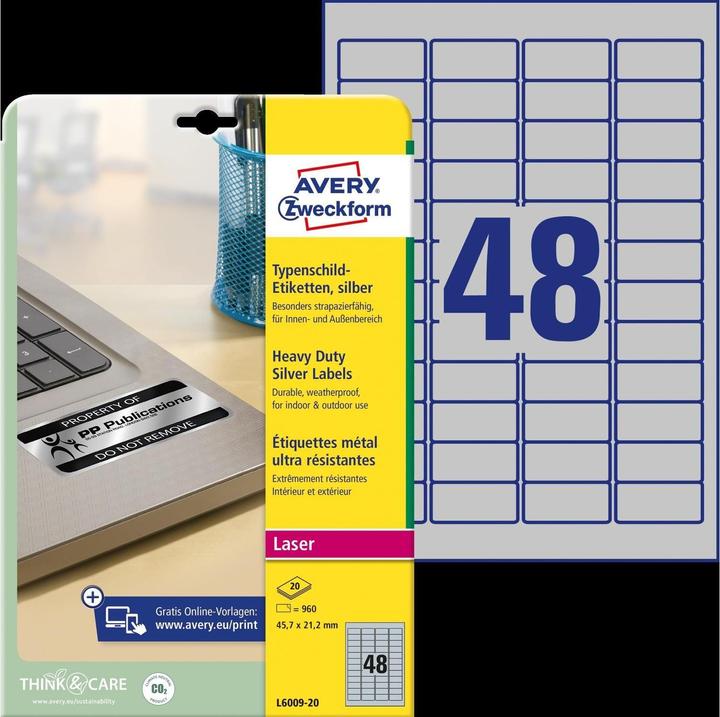 Produktbild Avery Typenschild-Etiketten