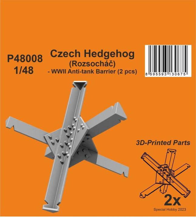 Produktbild CMK Czech Hedgehog (Rozsochá??) - WWII Anti-tank Barrier (2 pcs) 1/48