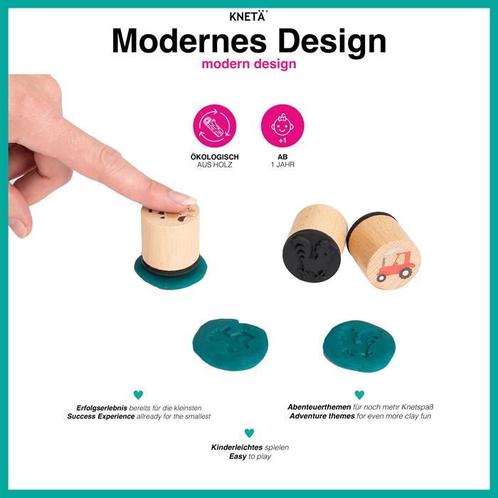 Actual product image Knetä Wooden Stamp Set Bauärnhof