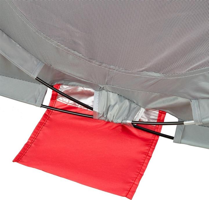 Productafbeelding Nils Opvouwbare strandtent NC3142 rood-grijs (Strandtent, 1 kg)