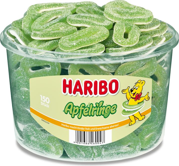 Haribo Saure Apfelringe (150 Stk., 1200 g)