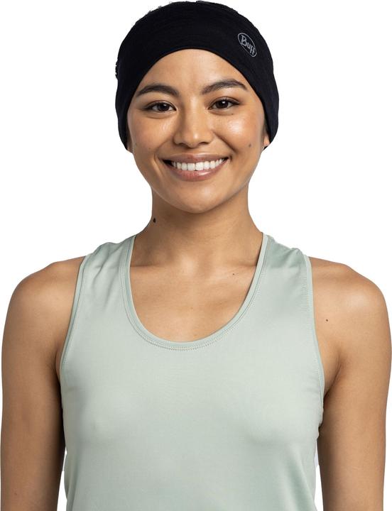 Actual product image Buff Leichtes Merino-Stirnband in Schwarz