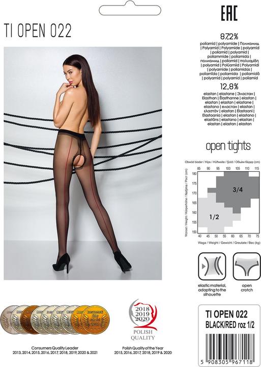 Image du produit Passion Collants ouverts "Thiophene 022" (20DEN) (XL)