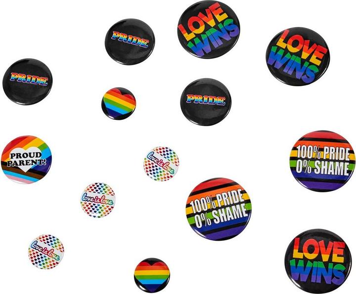 Regenbogen Abzeichen 24erPack