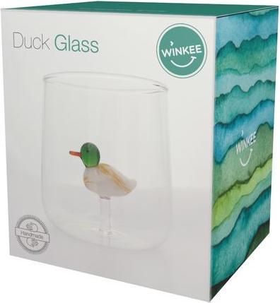 Actual product image Winkee Drinking Glasses - Handmade Duck (1 x)