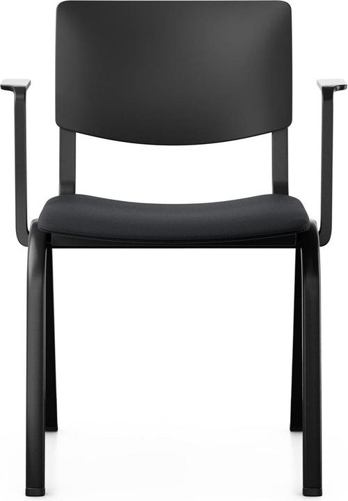 Produktbild HAG Konferenzstuhl Celi 9140 mit Armlehnen, Schwarz / Schwarz