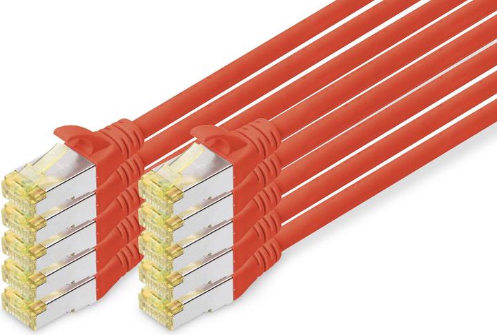 Actual product image Digitus CAT 6A S/FTP patch cord, 10 pieces (S/FTP, CAT6a, 2 m)