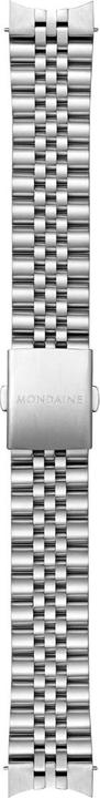 Produktbild Mondaine MST.4101B.SJ Stop2go Horloge - Stationsklok - Saffierglas - Staal - Zilver - 41 mm breed - Quartz - (Swiss Made, 41 mm)