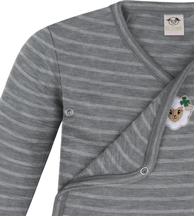 Actual product image Normani 3-pack multipack baby bodysuit merino long-sleeved body with buttons - 9345 (50)