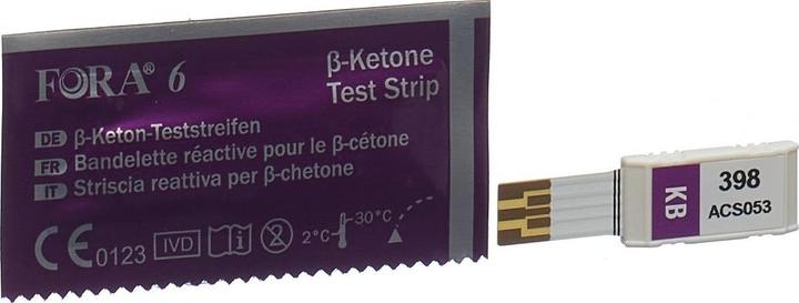 Produktbild Fora 6 β-Keton Teststreifen (Teststreifen)