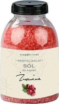 Markenlos THE SECRET SOAP STORE Drobnoziarnista sól do kąpieli Żurawina 250g (Badeperlen)