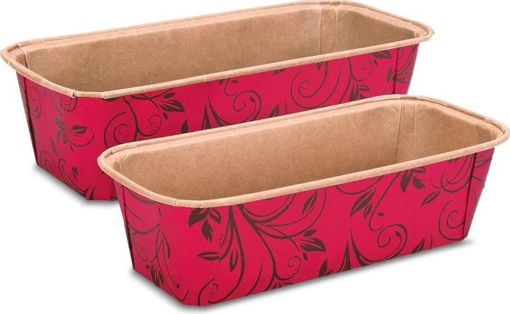 Actual product image Städter Loaf Pan Disposable Mini Red