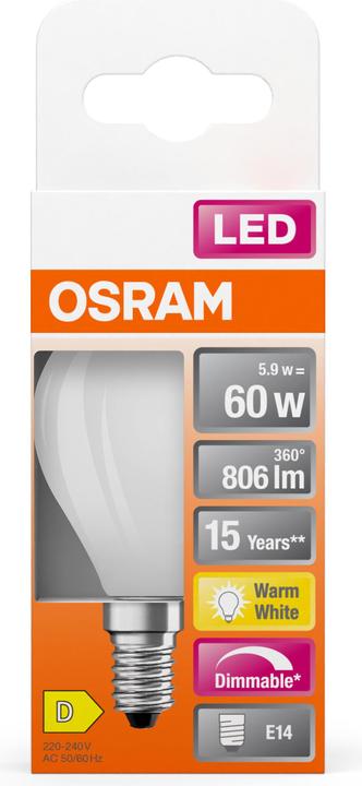 Actual product image Osram Superstar Classic P (E14, 6.50 W, 806 lm, 1 x, E)