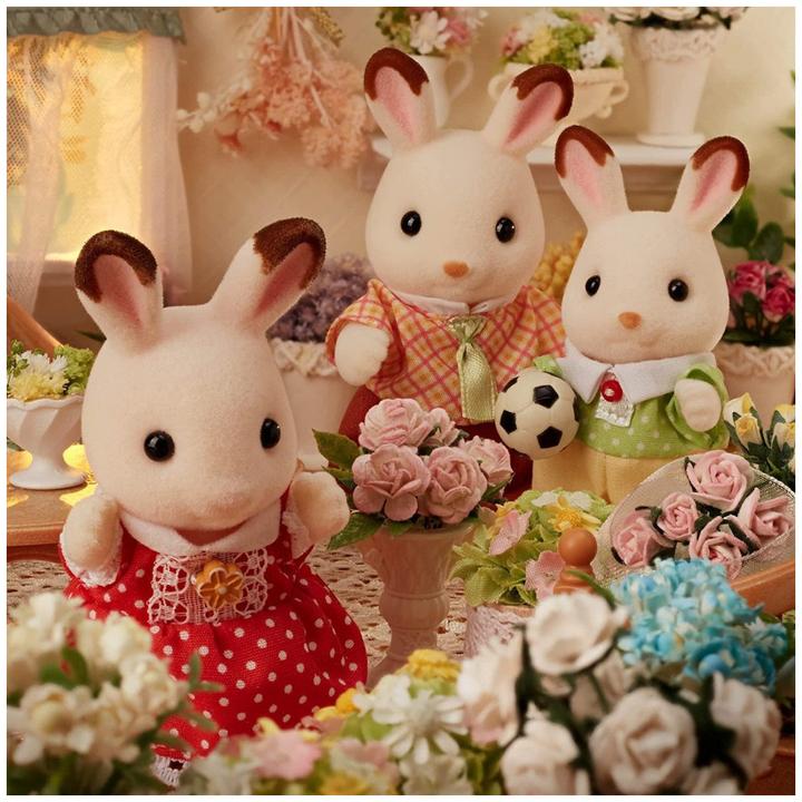 Actual product image Sylvanian Families Chocolate Bunny Family