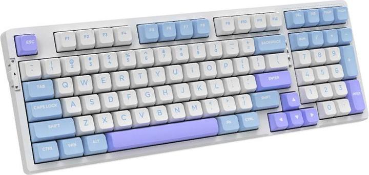 Actual product image VGN V98Pro V2 Gaming Keyboard, Steam Wave Pro - Sea Salt (US) (US, Wireless, Cable)