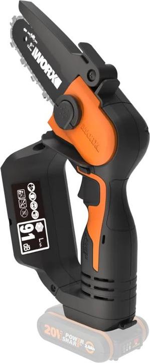 Productafbeelding Worx WG 324E.9 20V accu bosmaaier zonder accu en lader (Accu kettingzaag)