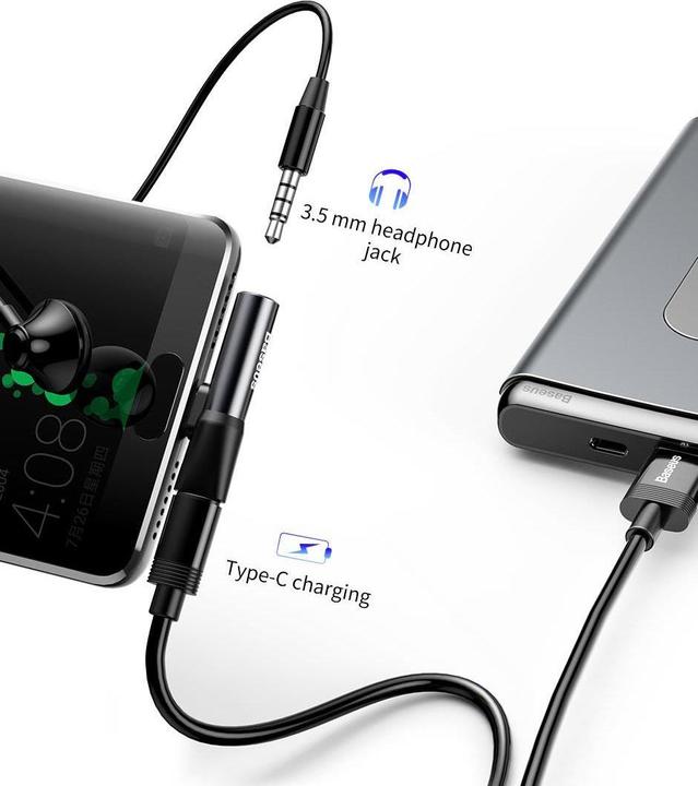 Produktbild Baseus 2in1 USB Typ-C Adapter (USB Typ C, 3.5mm Klinke)