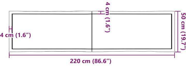 Produktbild VidaXL Aneta (220 x 50 x 4 cm)