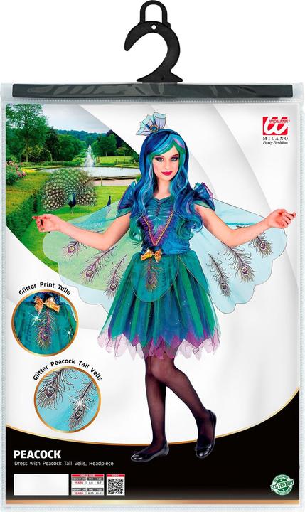 Immagine prodotto Widmann Costume pavone blu 116cm con (116)