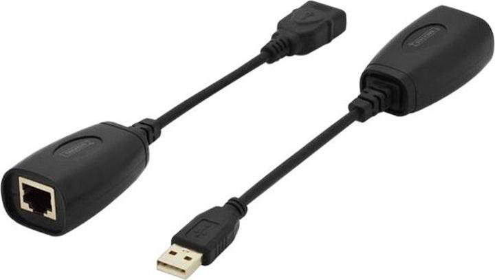 Image du produit Digitus USB Extender pour câble CAT5e CAT6 UTP jusqu'à 45m (USB, RJ45 (1x))