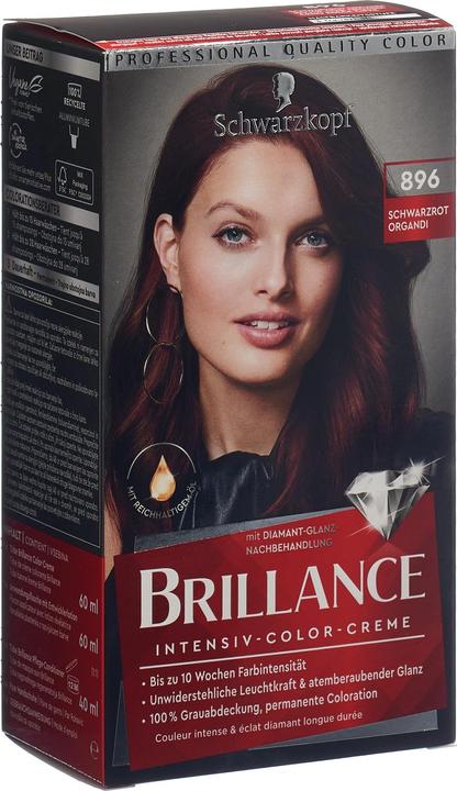 Produktbild Schwarzkopf Brillance Intensiv-Color-Creme (896 schwarzrot organdi)