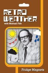Actual product image The Monster Factory Retro Weather Fridge Magnets (30 x)