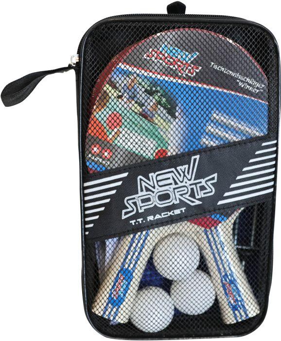 New Sports Table tennis set, 2 rackets, 3 balls, with net