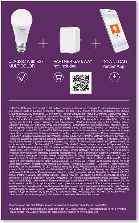 Produktbild Ledvance Smart+ (E27, 9 W, 806 lm, 1 x, F)