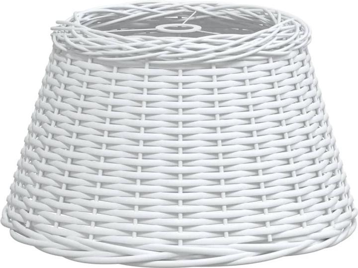 Produktbild VidaXL Lampenschirm Weiss Ø50x30 cm Korbweide, Farbe: Weiss