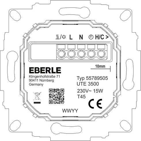 Actual product image Eberle Controls UTE 3500-RAL9010-G-55