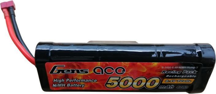 Image du produit Gens Ace B-5000-8.4V-NIMH-Hump-T (T-Plug) (8.40 V, 5000 mAh)