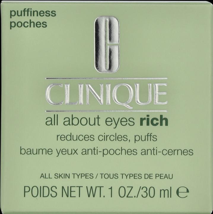 Actual product image Clinique All About Eyes Rich (Crème, 30 ml, Day + Night)