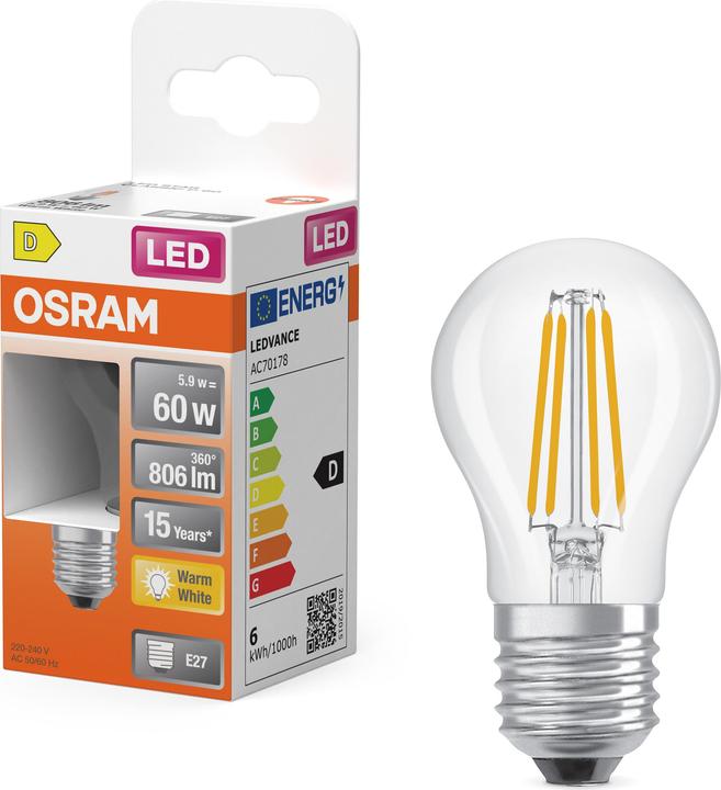 Produktbild Osram Led Retrofit Classic P (E27, 60 W, 806 lm, 1 x, D)