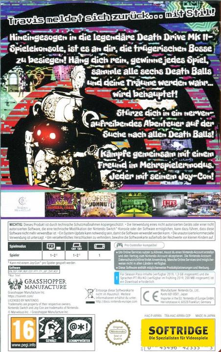 Image du produit Nintendo Travis Strikes Again : No More Heroes (Switch, DE)