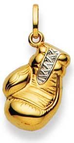 Actual product image Natsumi Schmuck Pendant Boxing Glove Yellow Gold 18K/750 (750/18 K Yellow gold)