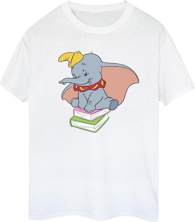 Immagine prodotto Disney Dumbo Sitting On Books Maglietta Ampia Donna (3XL)