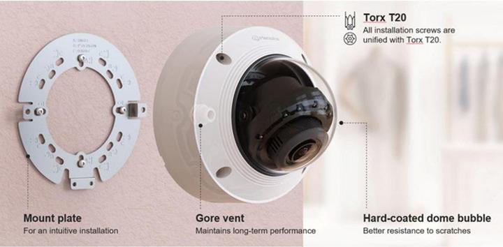 Produktbild Hanwha 2MP AI IR Vandal Dome Camera (1920 x 1080 Pixels)