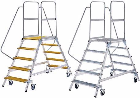 Actual product image Munk Platform steps with double sided access, platform and steps made of light alloy (Platform ladder, 290 cm)