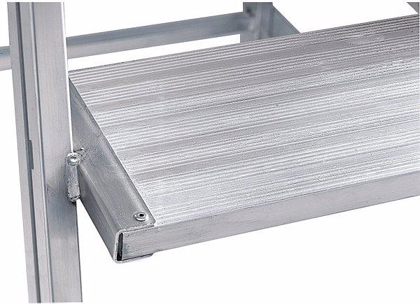 Actual product image Munk Platform steps with double sided access, platform and steps made of light alloy (Platform ladder, 290 cm)