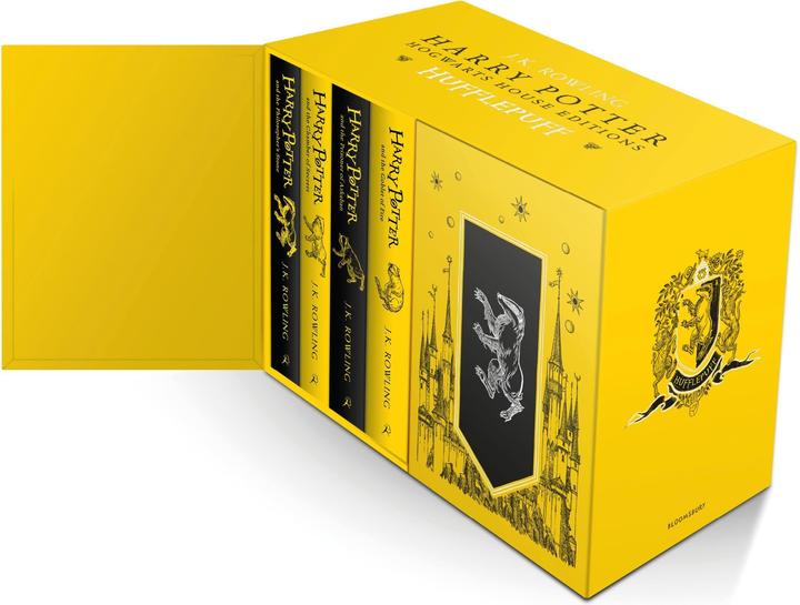 Harry Potter Hufflepuff House Editions Hardback Box Set (Inglese, J.K. Rowling, 2021)
