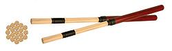 Actual product image German Rock Scott Rods Model 5, 19 rods, wooden handle (Percussion)