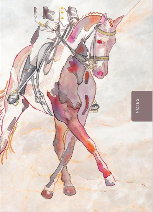 Image du produit Universal Textiles Carnet de notes pour chevaux de dressage (A6, À rayures, Couverture rigide)