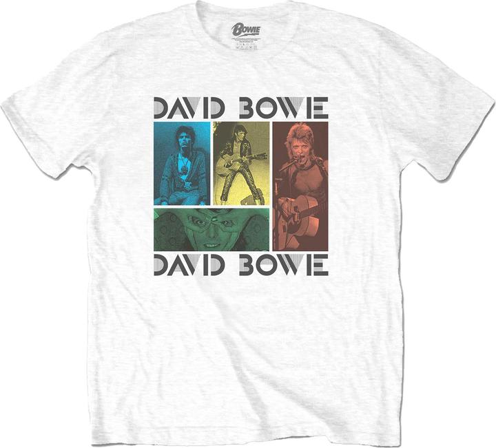 David Bowie Unisex Adult Mick Rock Collage T-Shirt