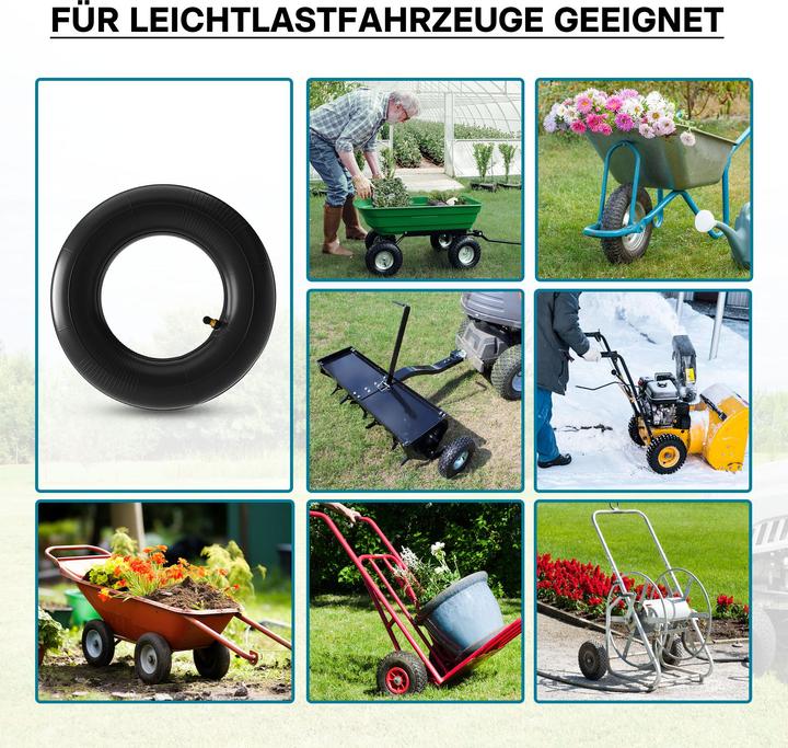 Produktbild Wiltec Standard Schlauch Reifen 3.00/3.5-4 90kg Ventil TR87 Schubkarre Sackkarre