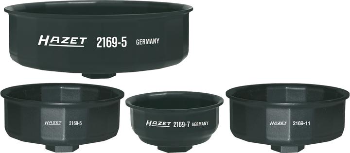 Produktbild HAZET Ölfilter-Schlüssel 2169-7 ∙ Vierkant12,5 mm (1/2 Zoll) ∙ Aussen 14-kant Profil ∙ 76 mm