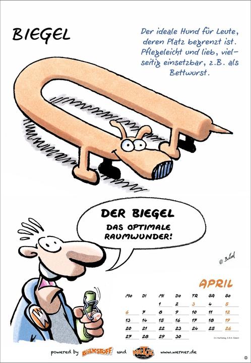Actual product image Werner Kalender 2026 (Hardcover, German)