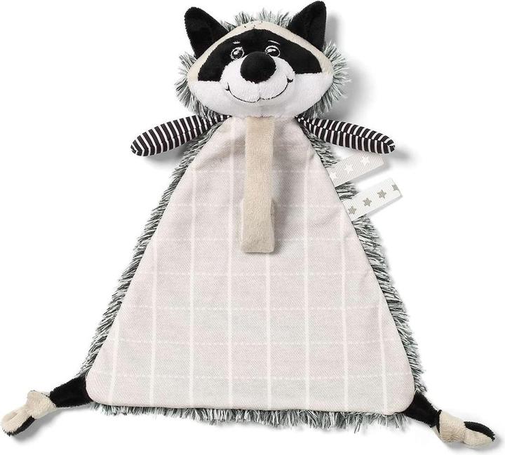 Actual product image Babyono Cuddly toy - nap with dummy holder, RACOON ROCKY, 747