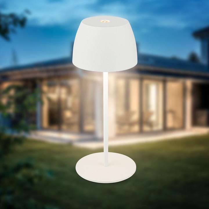 Immagine prodotto B.K.Licht Lampada da tavolo a LED ricaricabile - Mini Touch, bianco