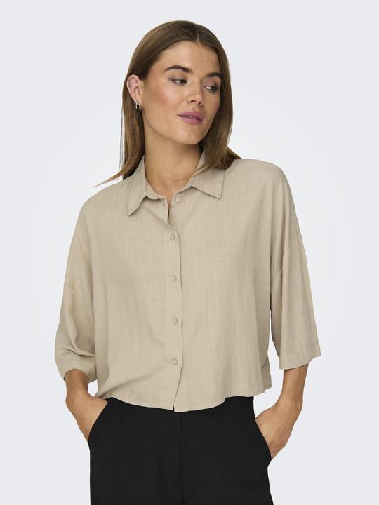Image du produit Only Coupe normale Col chemise Épaule basse Chemise (L)